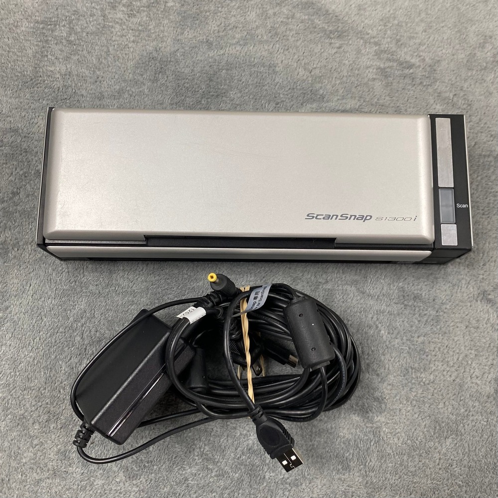 Fujitsu Document Scanner Silver ScanSnap S1300i Portable - For Parts Only!
